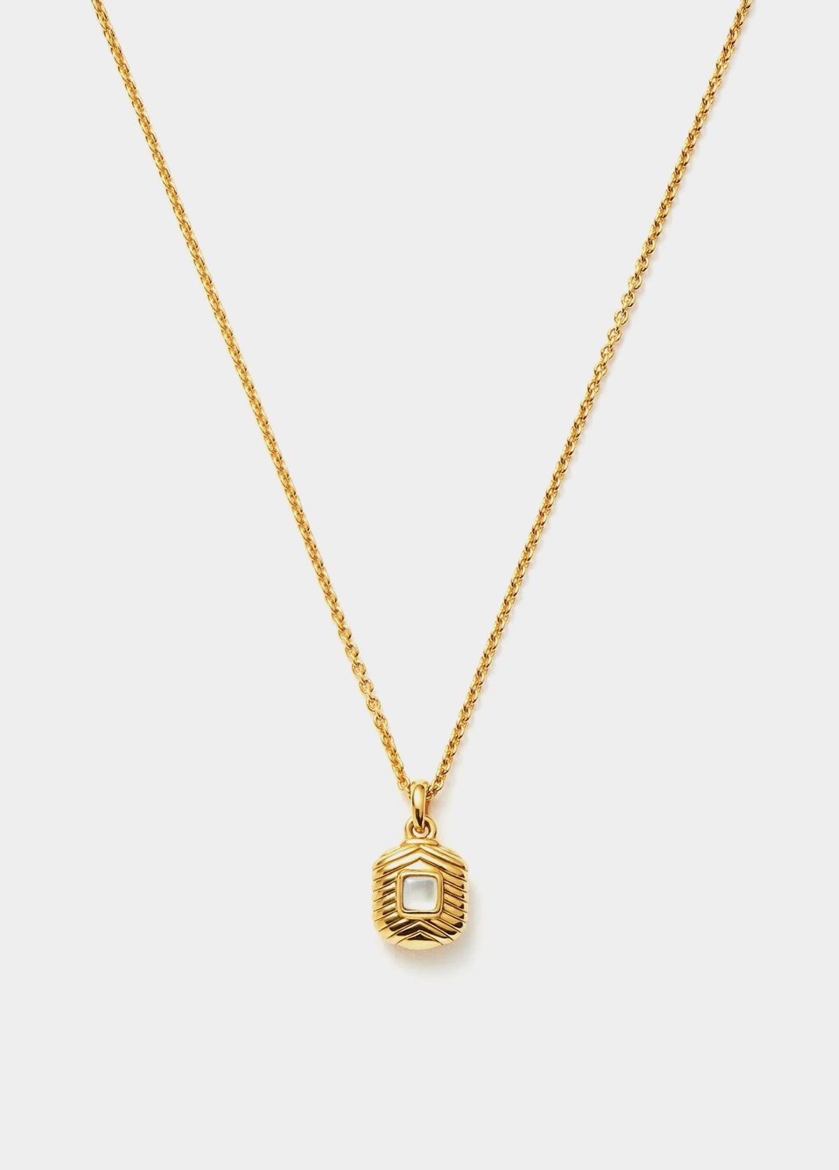 Square Carved Pendant