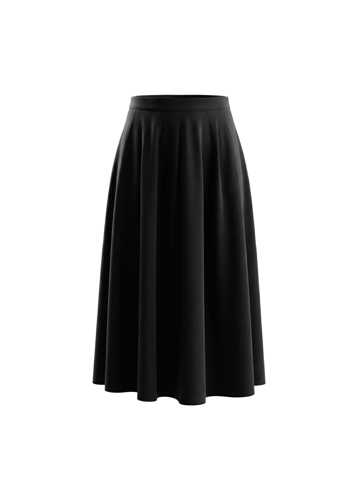 Pleated Midi Skirt