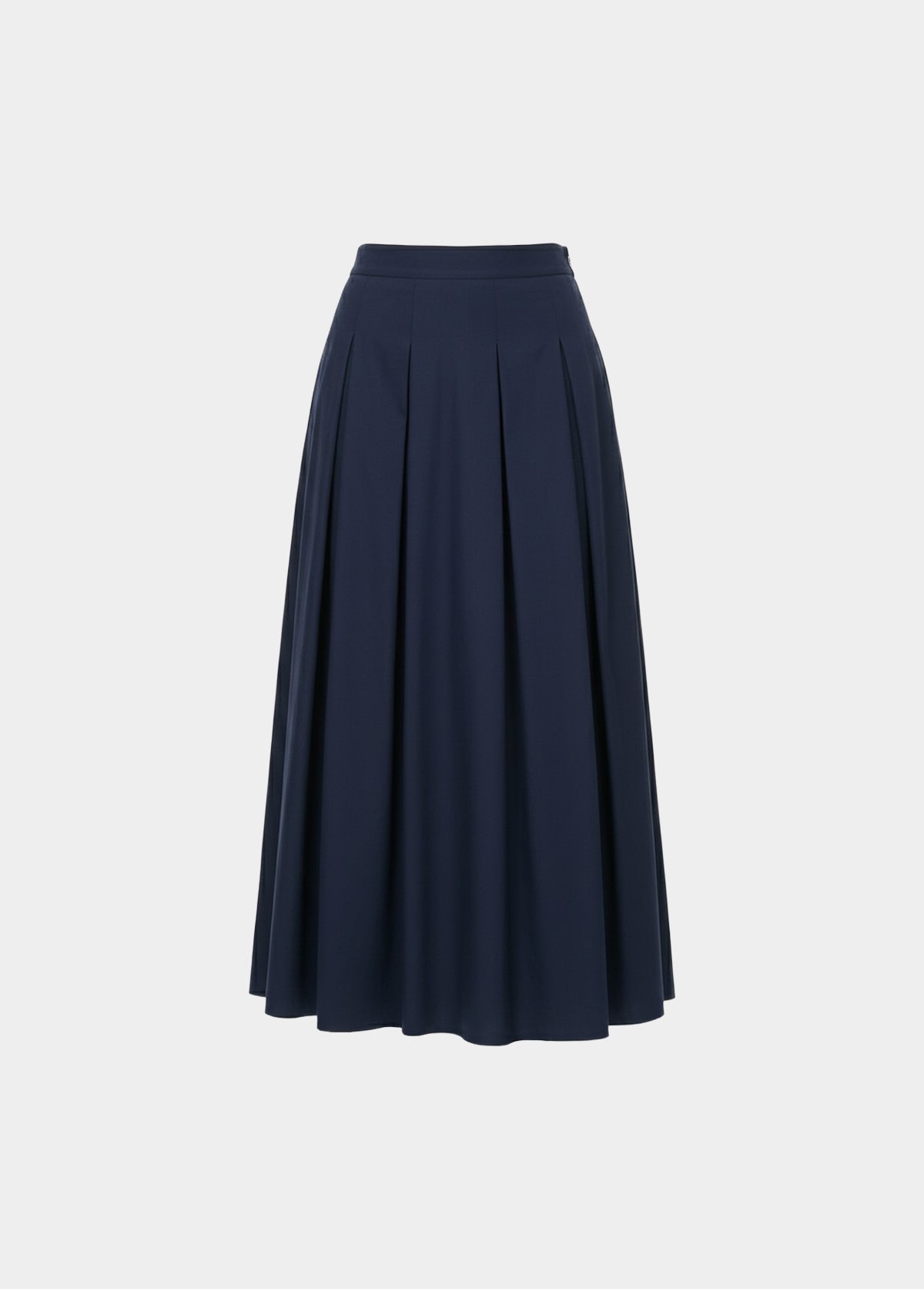 Pleated Flowy Skirt - Navy