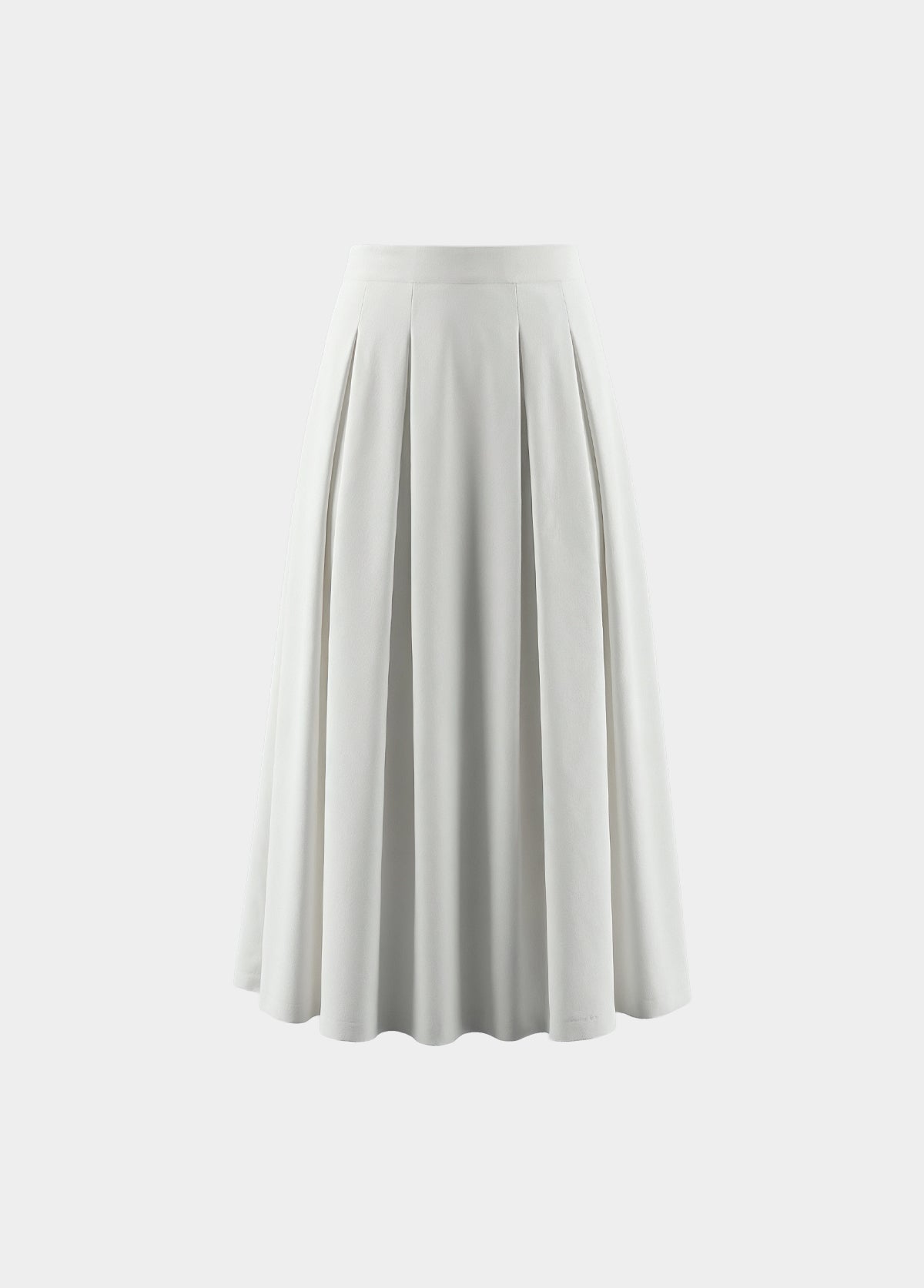 Pleated Flowy Skirt - White