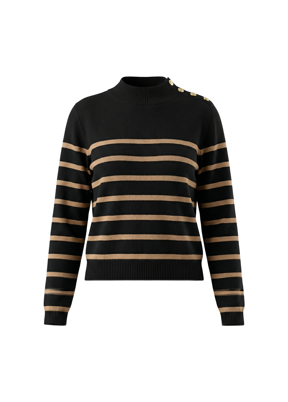 Button Shoulder Sweater
