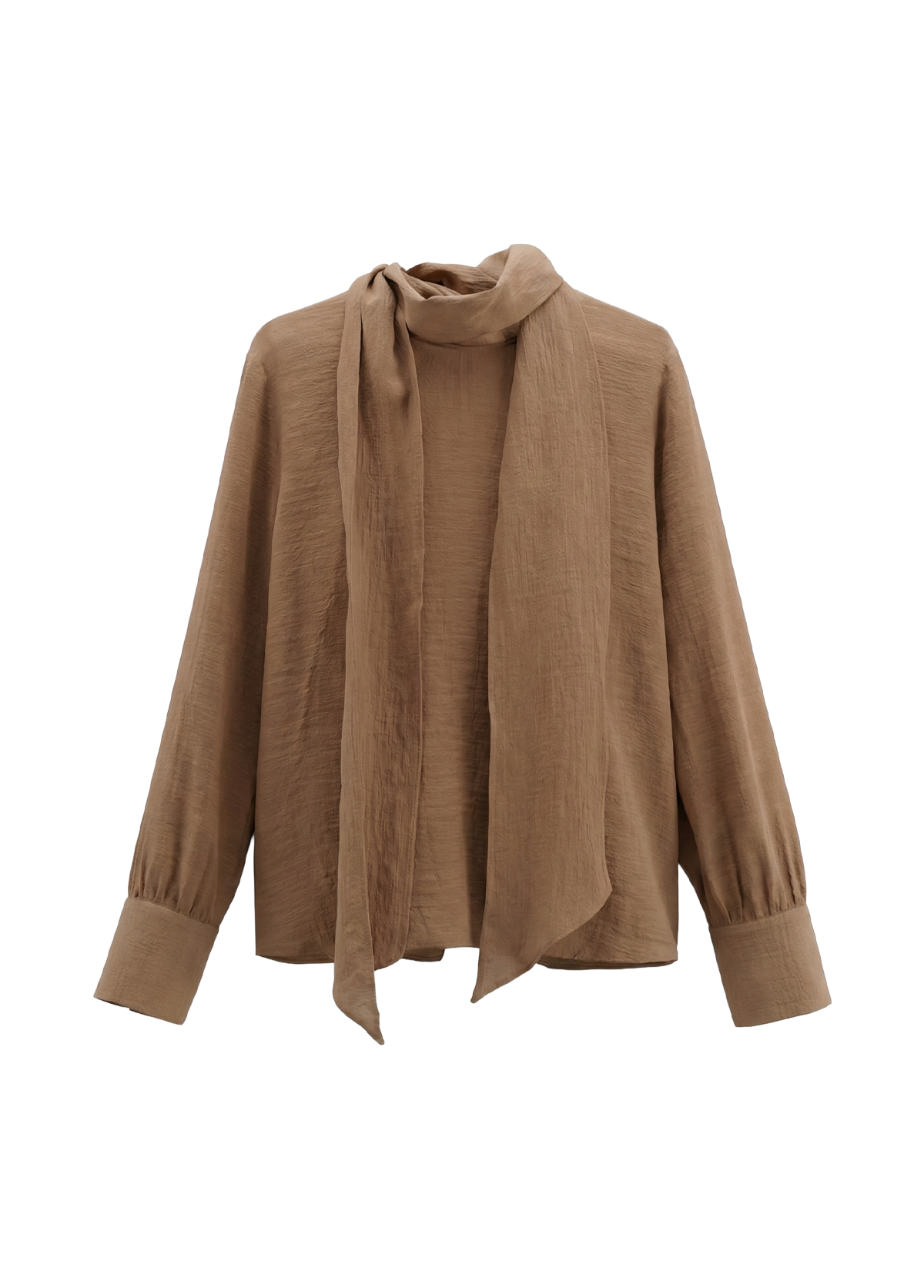 Textured Blouse with Bow