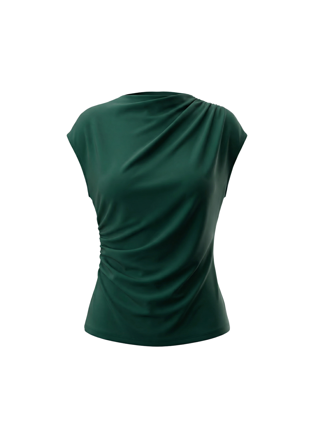 Draped Asymmetric Tee